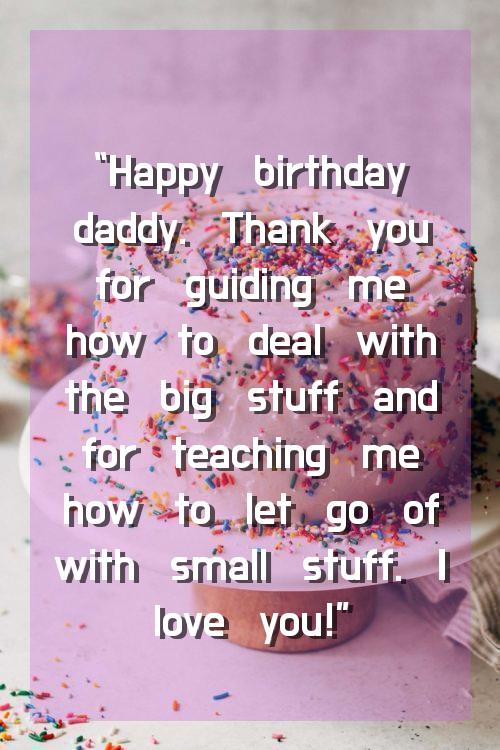 daughter father birthday wishes